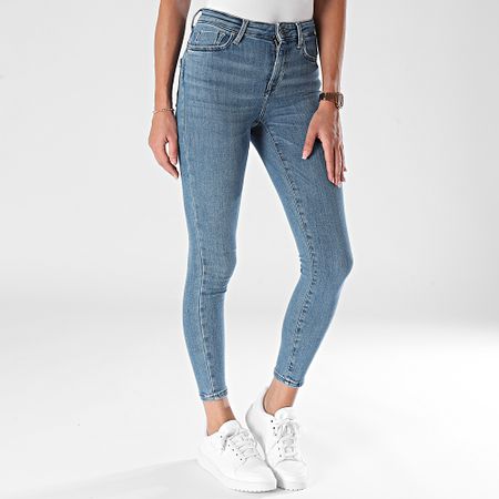 Only - Vaqueros pitillo Power Mid Blue para mujer