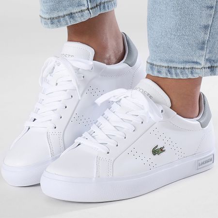 Lacoste - Zapatillas Mujer Powercourt 2.0 2241 Blanco Gris