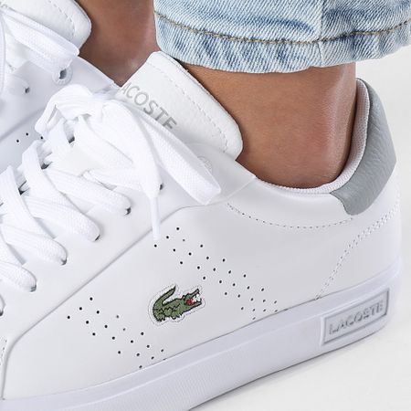 Lacoste - Zapatillas Mujer Powercourt 2.0 2241 Blanco Gris