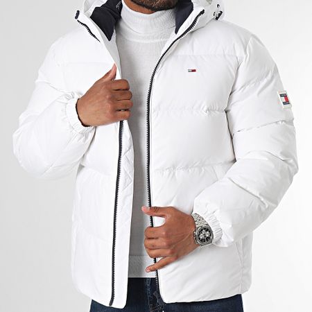 Tommy Jeans - Chaqueta con capucha Essential 9786 Blanca