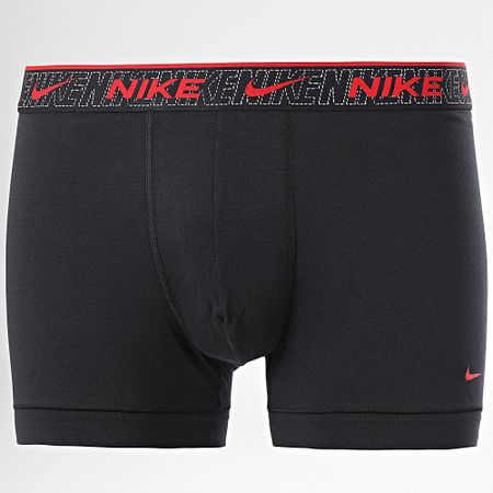 Nike - Every Cotton Stretch Boxer Juego de 3 KE1008 Negro