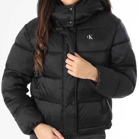 Calvin Klein - Chaqueta con capucha para mujer 4616 Negro