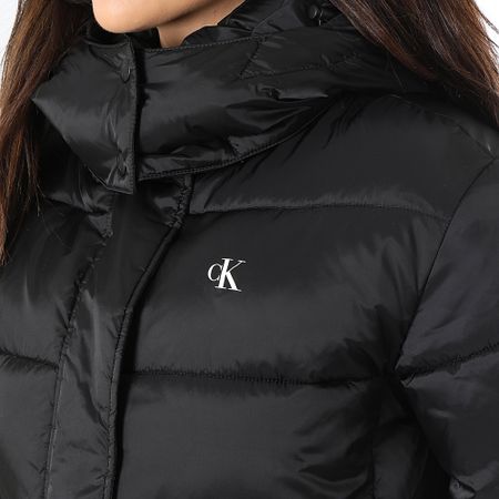 Calvin Klein - Chaqueta con capucha para mujer 4616 Negro