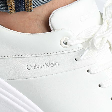 Calvin Klein - Baskets Cupsole Lace Up Mono Mix 2218 Blanco