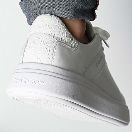 Calvin Klein - Baskets Cupsole Lace Up Mono Mix 2218 Blanco