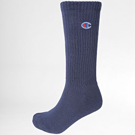 Champion - Lote de 3 Pares de Calcetines Auténticos Azul Marino Blanco Rojo