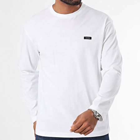 Calvin Klein - Camiseta de manga larga Cotton Comfort 1847 Blanco