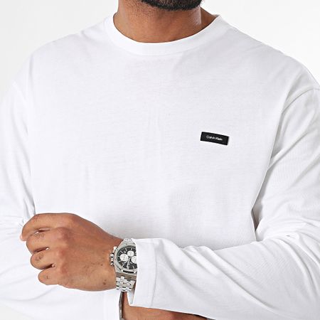 Calvin Klein - Camiseta de manga larga Cotton Comfort 1847 Blanco
