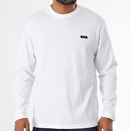 Calvin Klein - Camiseta de manga larga Cotton Comfort 1847 Blanco