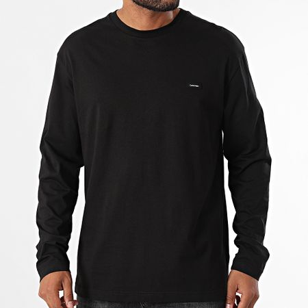 Calvin Klein - Camiseta de manga larga Cotton Comfort 1847 Negro