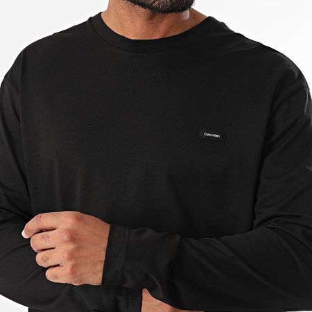 Calvin Klein - Camiseta de manga larga Cotton Comfort 1847 Negro