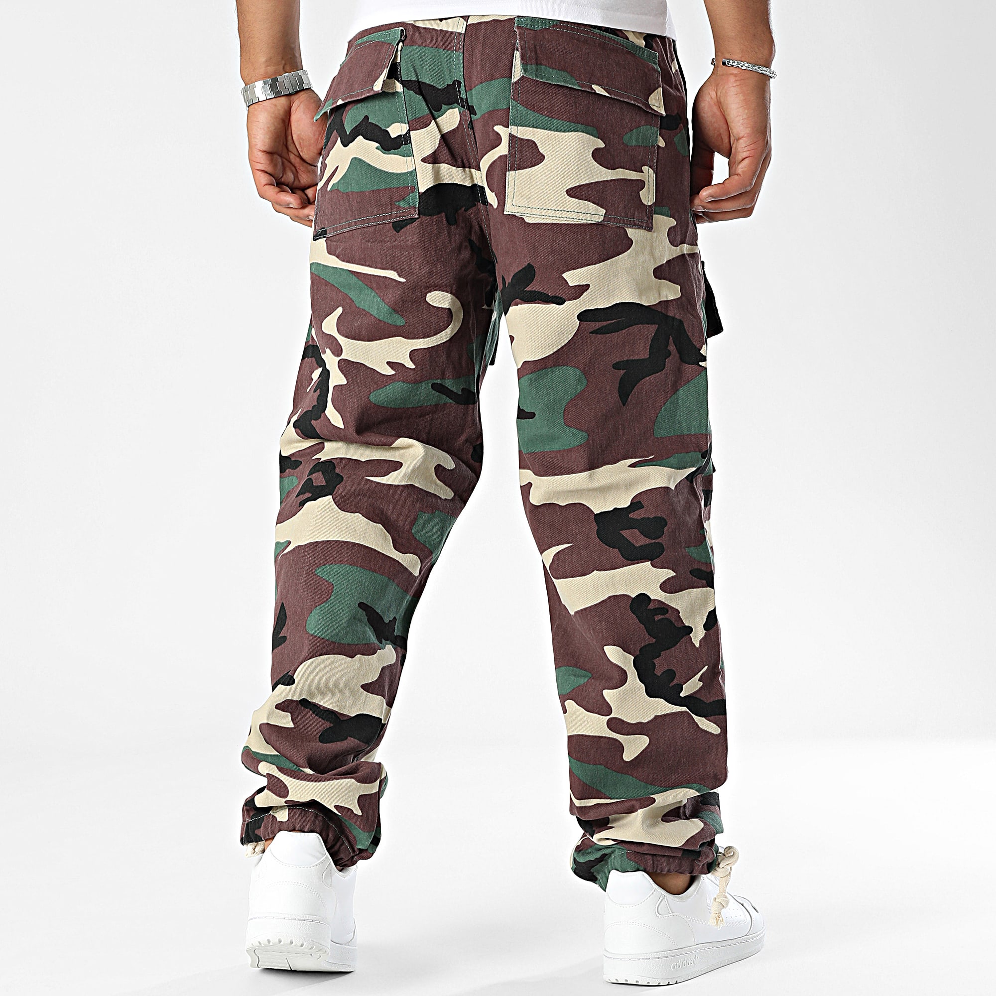 2Y Premium - Cargo Pants Relaxed Fit Jeans Caqui Verde Beige Camuflaje