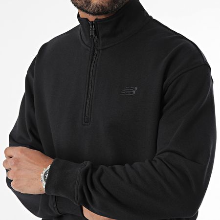 New Balance - Sudadera con cremallera MT43501 Negro