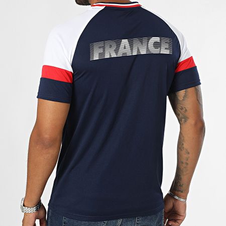 FFF - Maillot De Foot France Color Block Blanc Bleu Marine Rouge