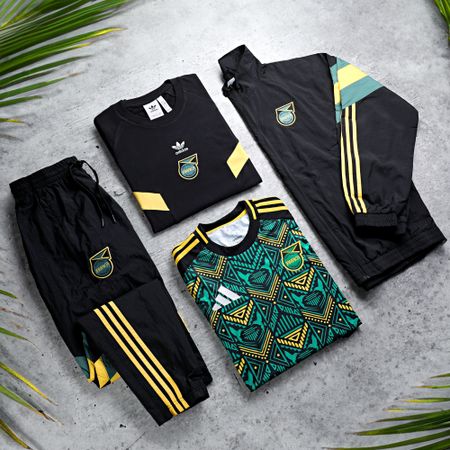 Adidas Originals - JFF Jamaica Fútbol Camiseta IN5566 Negro