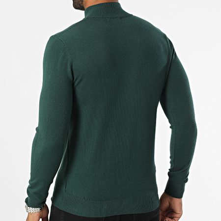 KZR - Jersey verde oscuro con cremallera