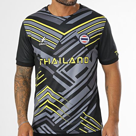 DKALI - Camiseta de fútbol Tailandia Negro Gris