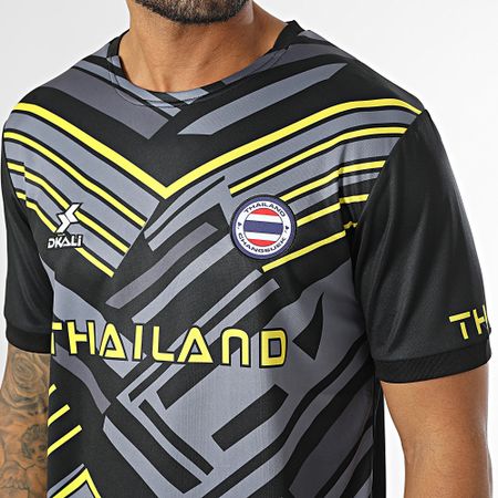 DKALI - Camiseta de fútbol Tailandia Negro Gris