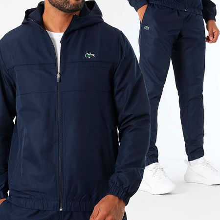 Lacoste - Chándal Regular Fit Logo Cocodrilo Azul Marino
