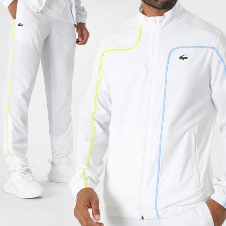 Lacoste - Chándal Regular Fit Logo Cocodrilo Blanco