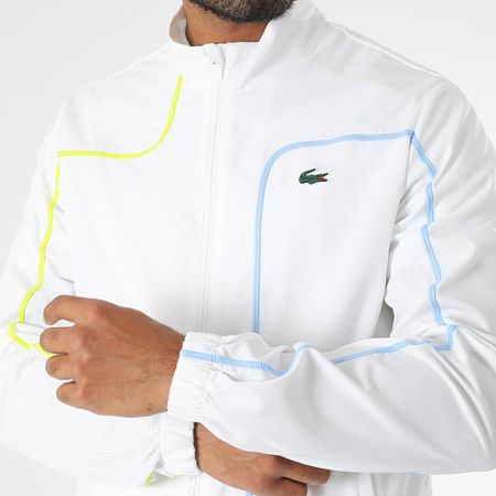 Lacoste - Chándal Regular Fit Logo Cocodrilo Blanco