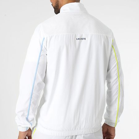 Lacoste - Chándal Regular Fit Logo Cocodrilo Blanco