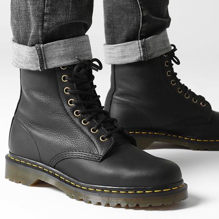Dr Martens - Botas 1460 Grizzly Negro