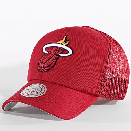 Mitchell and Ness - Gorra Trucker Miami Heat HT8032 Evergreen