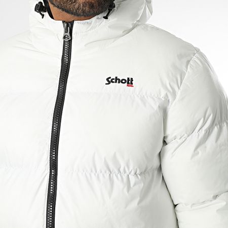 Schott NYC - Idaho 2 Chaqueta de pluma blanca con capucha