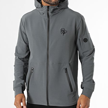 Project X Paris - Chaqueta con cremallera y capucha 2433130 Gris antracita