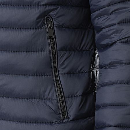 Kymaxx - Chaqueta azul marino con capucha