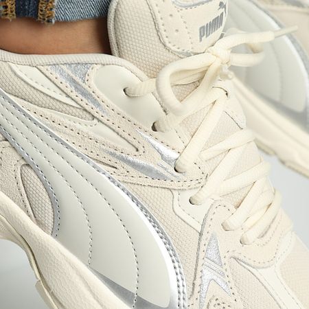 Puma - Milenio Tech Suede 393489 Snow Gray Frosted Ivory Sneakers