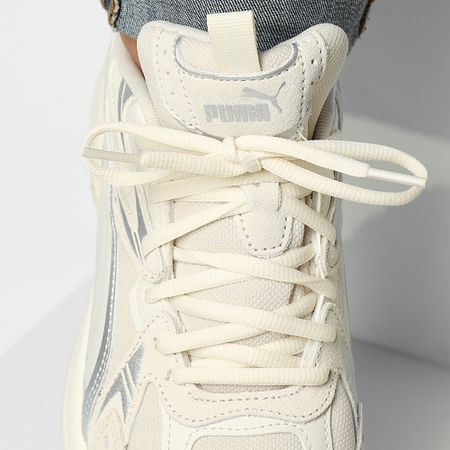 Puma - Milenio Tech Suede 393489 Snow Gray Frosted Ivory Sneakers