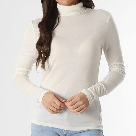 Only - Camiseta de manga larga de mujer Suma Woolblend Beige
