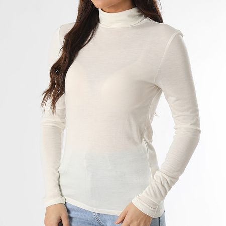 Only - Camiseta de manga larga de mujer Suma Woolblend Beige