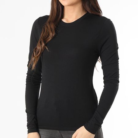 Only - Camiseta de manga larga para mujer Suma Woolblend Negro