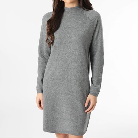 Only - Vestido jersey Amore Mujer Gris brezo
