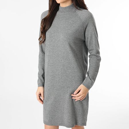 Only - Vestido jersey Amore Mujer Gris brezo