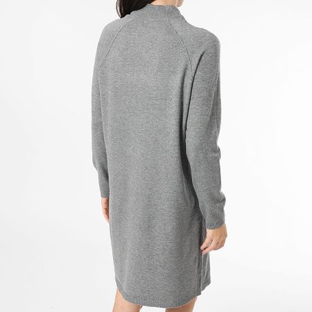 Only - Vestido jersey Amore Mujer Gris brezo