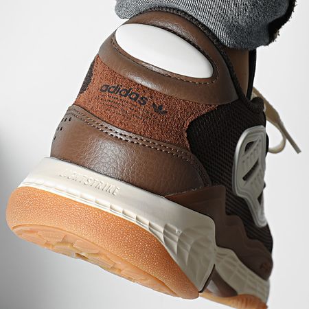 Adidas Originals - Baskets Niteball IIII F4534 Preloved Marrón Wonder Blanco Tierra Strata