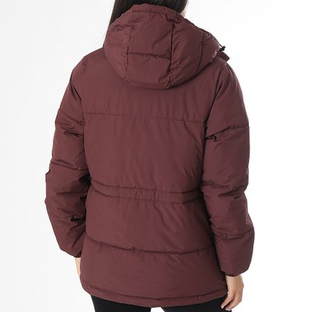 Jack And Jones - JJXX World Chaqueta de pluma con capucha para mujer Burdeos