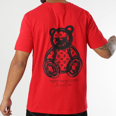 Teddy Yacht Club - Camiseta oversize Maison De Couture Rush Rojo Negro