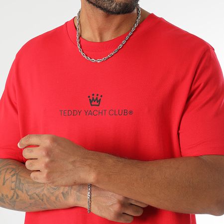 Teddy Yacht Club - Camiseta oversize Maison De Couture Rush Rojo Negro