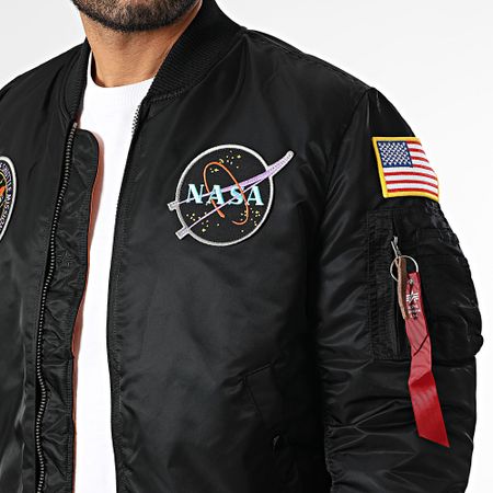 Alpha Industries - Bombardero MA-1 VF Nasa Negro