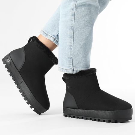 Calvin Klein - Botas Home Mujer Anke Zapatilla 1592 Triple Negro