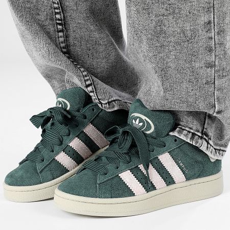 Adidas Originals - Zapatillas Mujer Campus 00s W IG2121 Mineral Verde Arena Rosa Mel Gris Putty