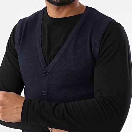 Classic Series - Chaleco sin mangas azul marino