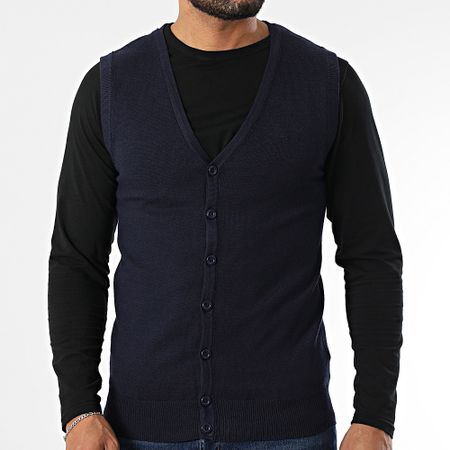Classic Series - Chaleco sin mangas azul marino