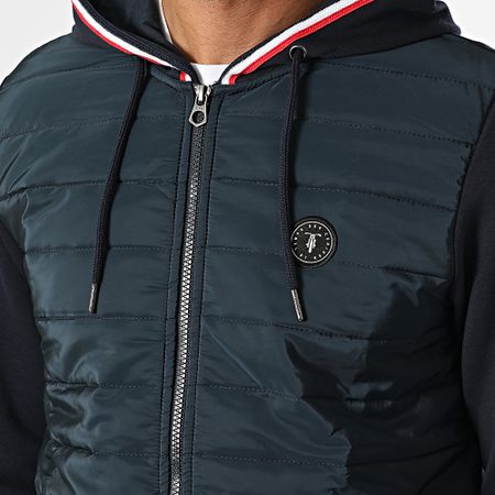 Le Temps Des Cerises - Thol Chaqueta azul marino con capucha y cremallera