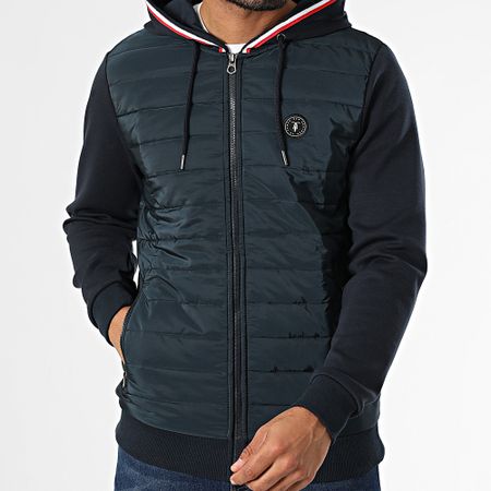 Le Temps Des Cerises - Thol Chaqueta azul marino con capucha y cremallera